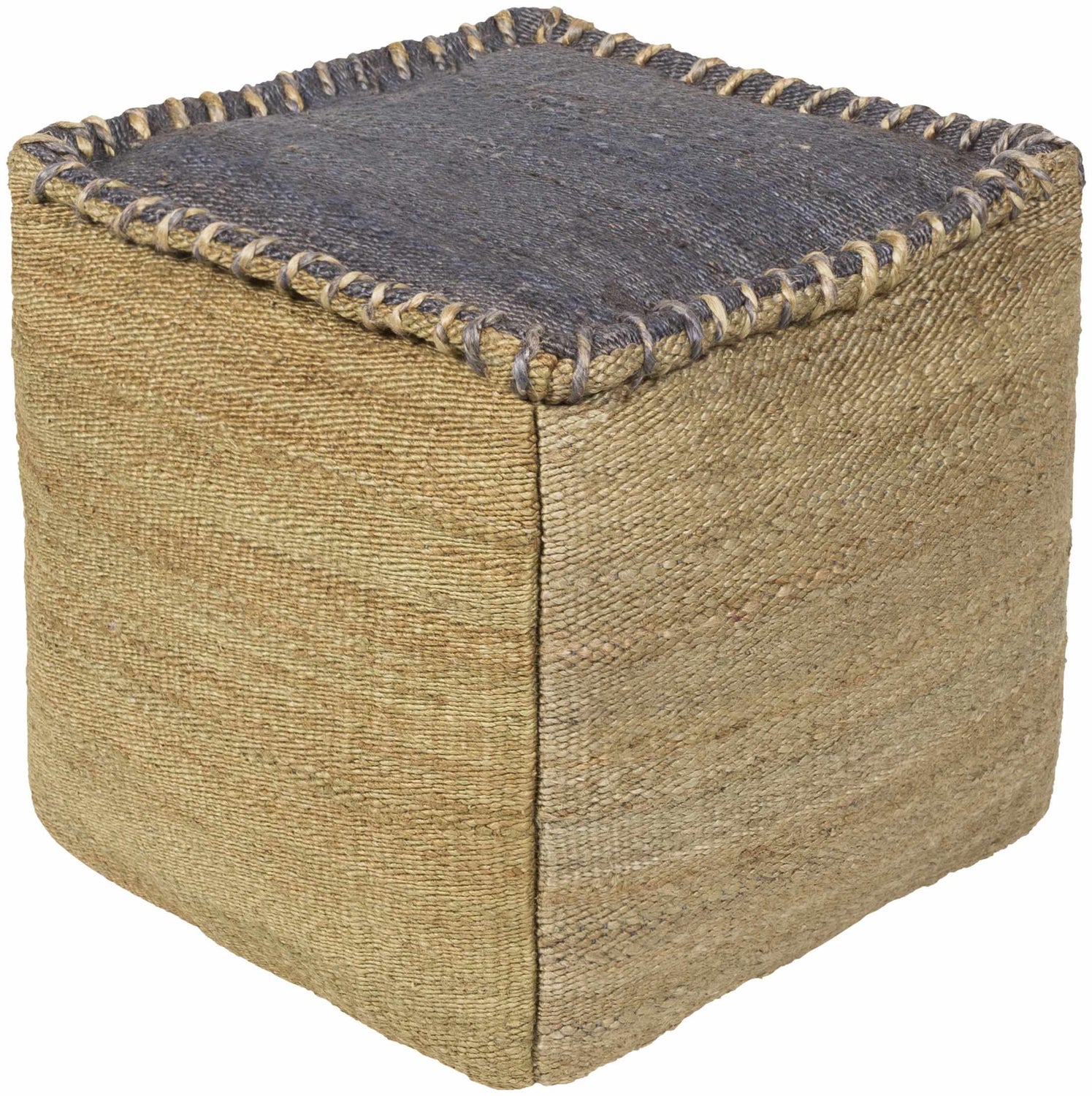 Riederich Charcoal Pouf - Clearance