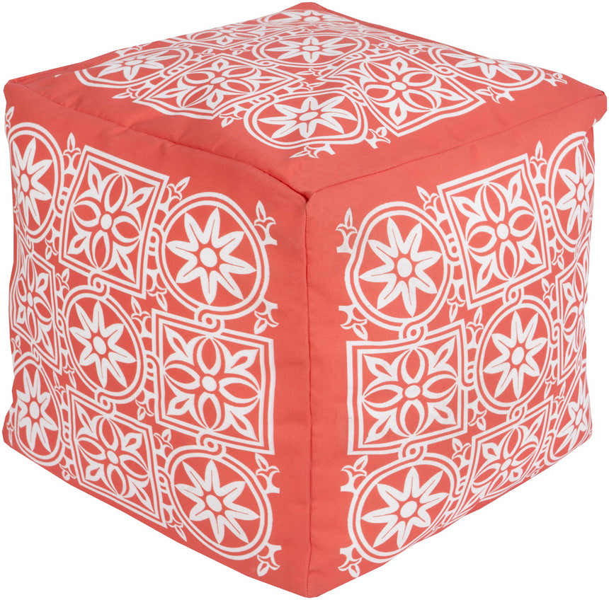 Biryukove Dusty Coral Outdoor Pouf