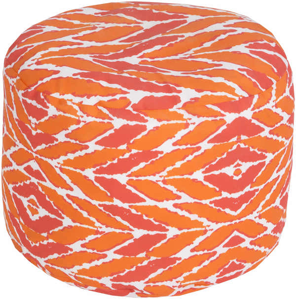 Kalanwali Dusty Coral Outdoor Pouf