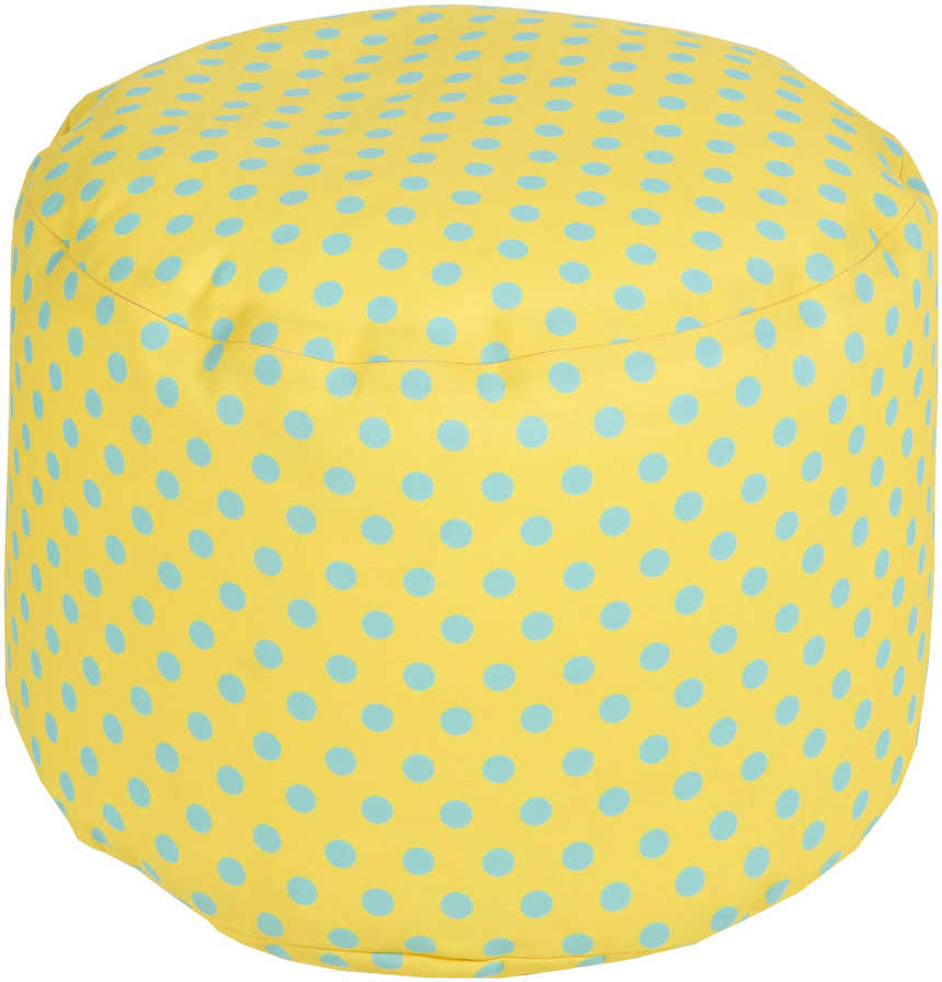 Kabuntalan Orange Outdoor Pouf