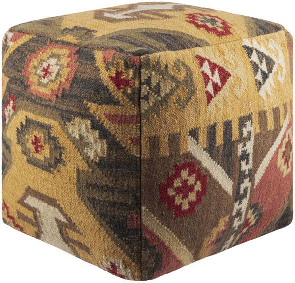 Dhaurahra Southwestern Geometric Cotton Pouf