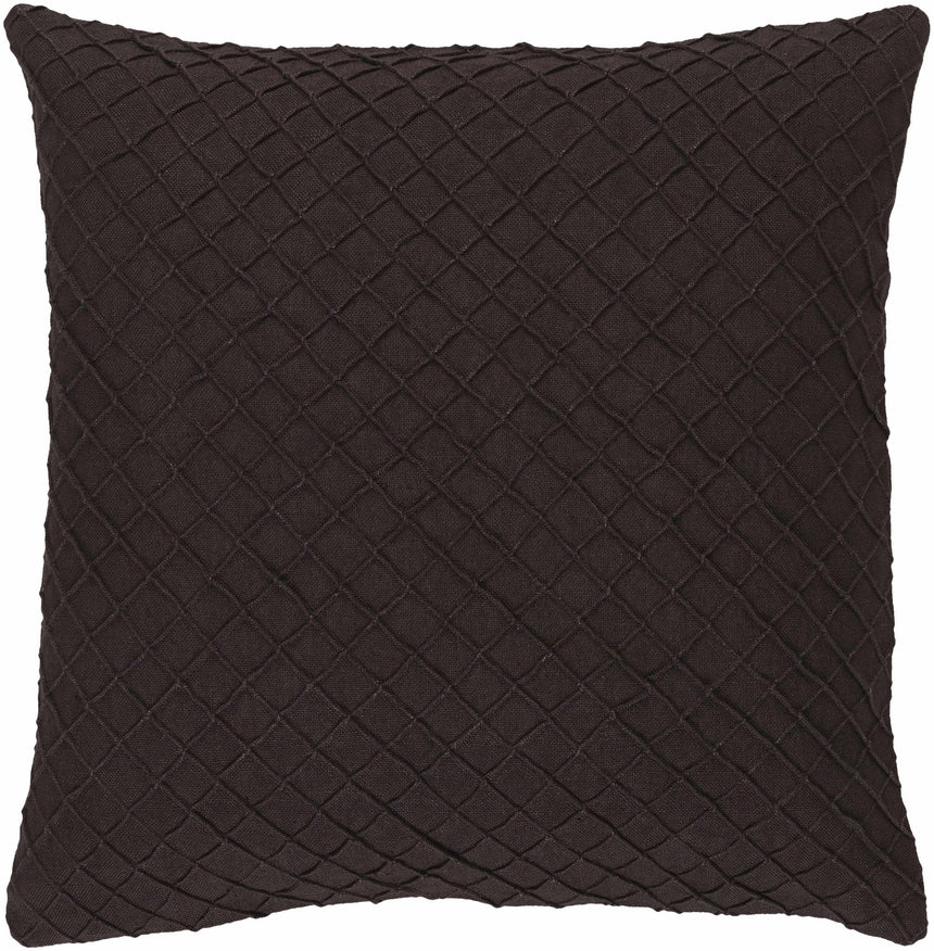 Prague Black Diamond Pattern Throw Pillow - Clearance