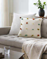 Paradis Pom-Pom Tassel Throw Pillow - Clearance