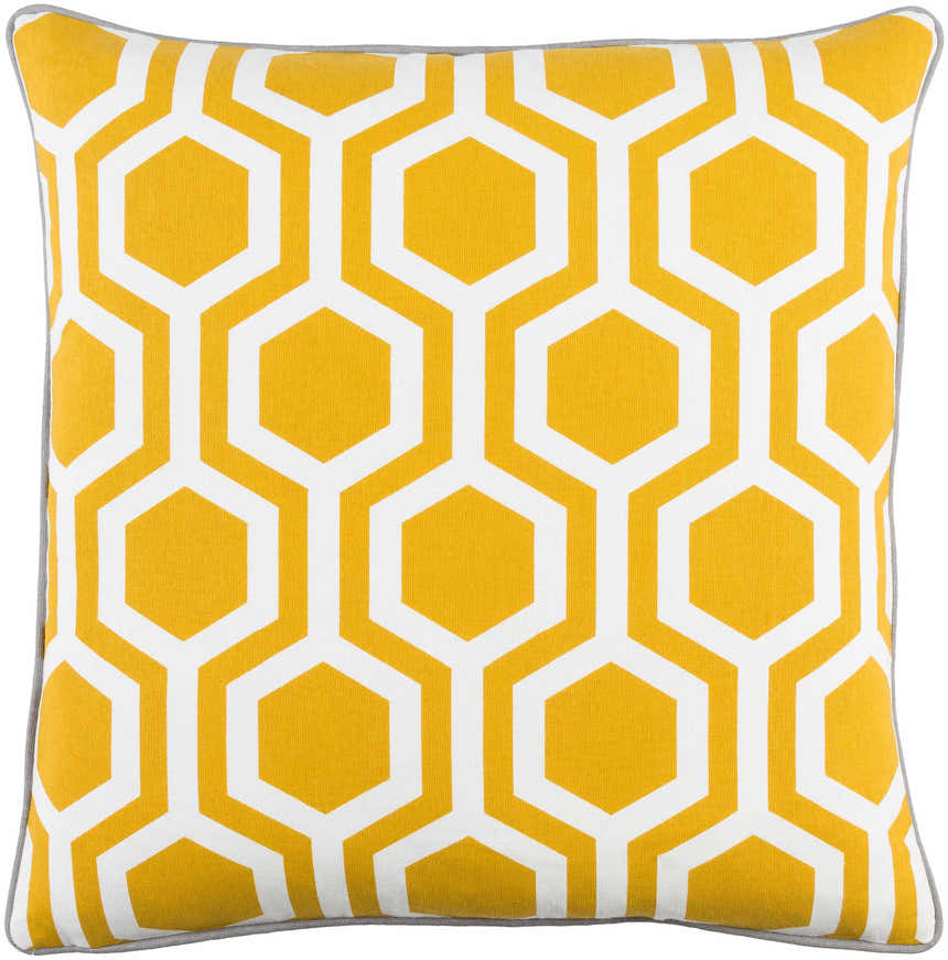 Pearlington Yellow Honeycomb Accent Pillow - Clearance