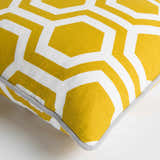 Pearlington Yellow Honeycomb Accent Pillow - Clearance
