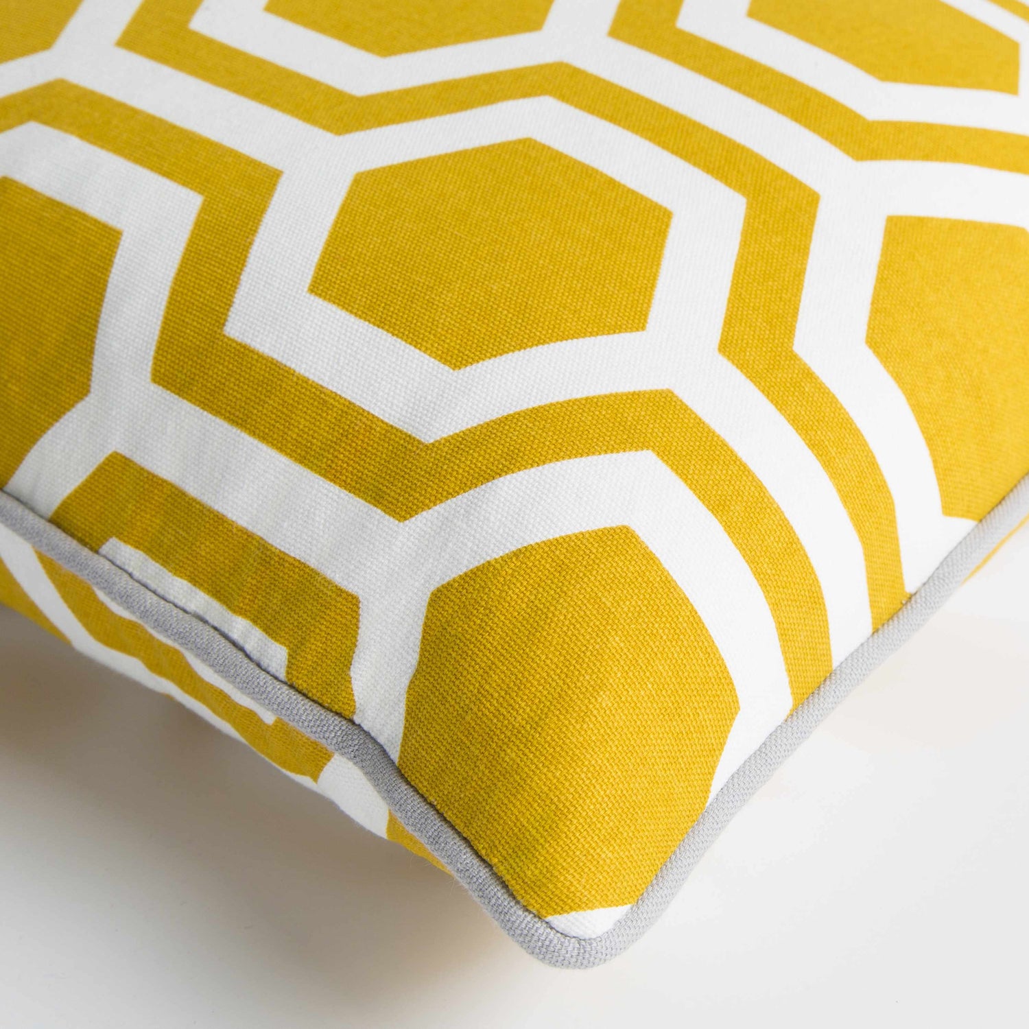 Pearlington Yellow Honeycomb Accent Pillow - Clearance