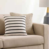 Proberta Black&White Striped Throw Pillow - Clearance