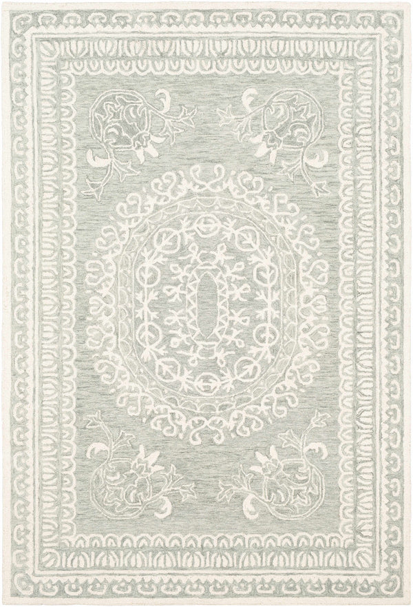 Parson Ivory/Sage Wool Area Rug