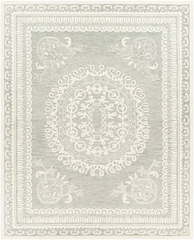 Parson Ivory/Sage Wool Area Rug