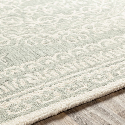 Parson Ivory/Sage Wool Area Rug