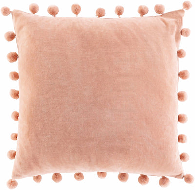 Portraine Dusty Pink Square Throw Pillow