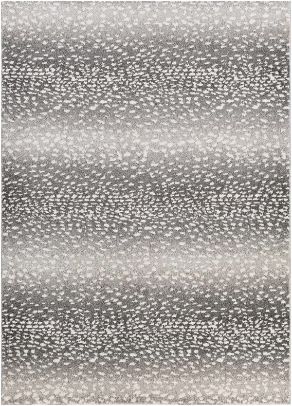 Gray Widnoon Cheetah Print Area Rug
