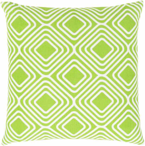 Peterculter Lime Geometric Throw Pillow - Clearance