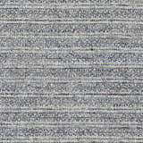 Close-up of the Potterspury Area Rug showing a hand-loomed weave with blue, cream, and light gray threads. Swatch