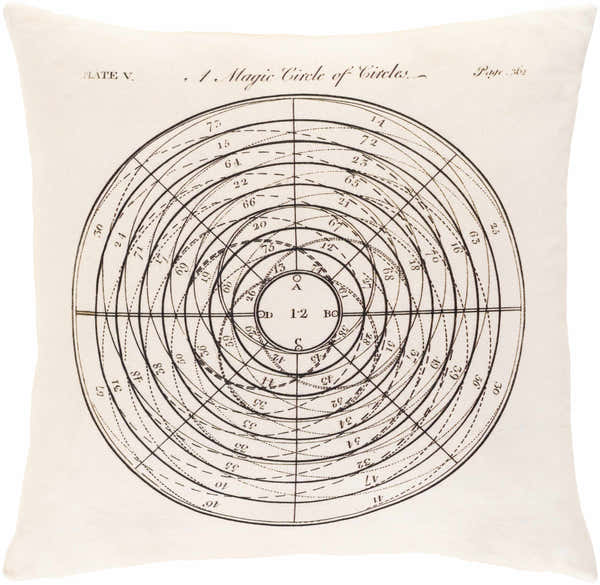 Puddletown Circle of Circles Diagram Throw Pillow - Clearance