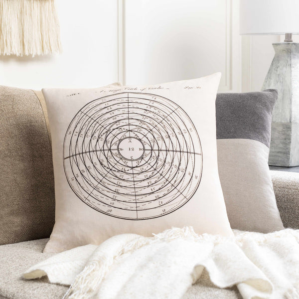 Puddletown Circle of Circles Diagram Throw Pillow - Clearance