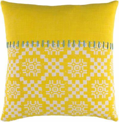 Purton Yellow Geometric Accent Pillow - Clearance