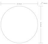 Round Mirror with Black Aluminum Frame