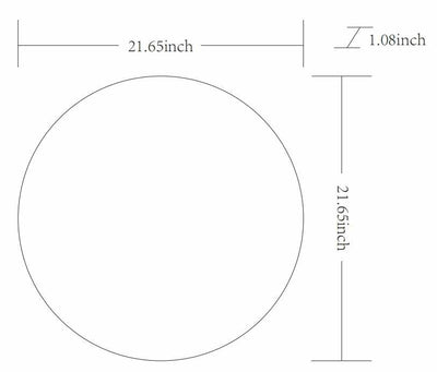 Pontalina Round Gold Mirror