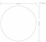 Pontalina Round Silver Gray Mirror