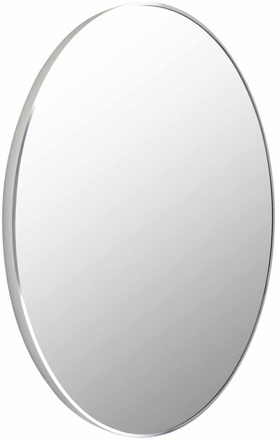 Pontalina Round Silver Gray Mirror