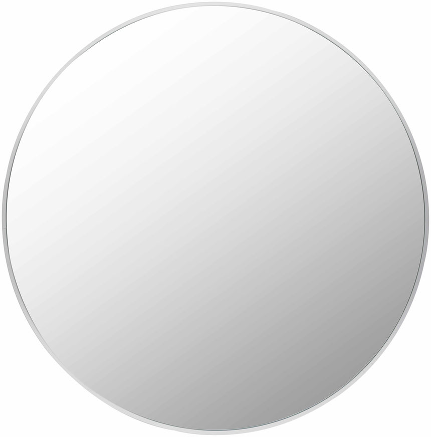 Pontalina Round White Mirror
