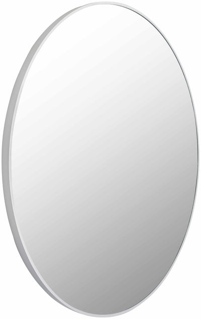 Pontalina Round White Mirror