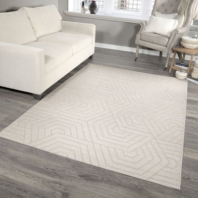Jersey Home Hexabulous Beige Clearance Rug