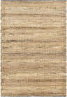 Close-up of the hand woven Quebradillas Area Rug. Jute rug with black and light olive stripes. Design-Rectangle-576