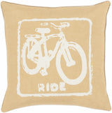 Raby Ride Bicycle Print Throw Pillow - Clearance