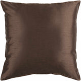 Raco Dark Brown Square Throw Pillow