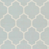 Ragan Ice Blue Trellis Cotton Rug - Clearance