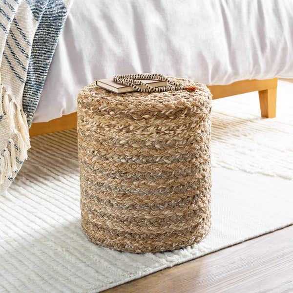 Ranskill Cotton Knitted Pouf - Clearance