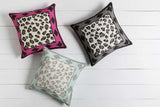 Kids Aqua Leopard Print Throw Pillow - Clearance