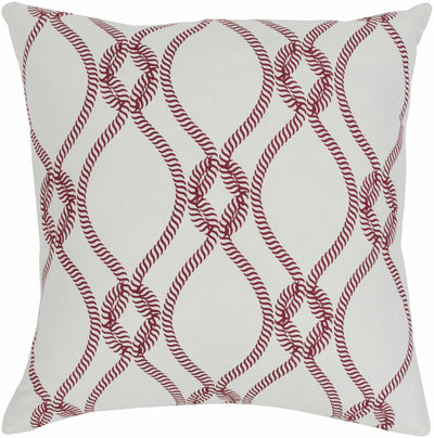 Robertsville Red Cord Rope Accent Pillow