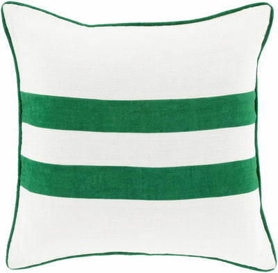 Robertson Green White Striped Accent Pillow - Clearance