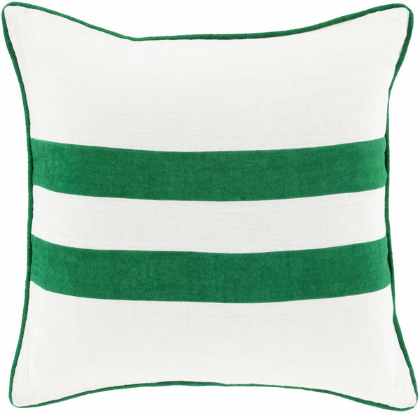 Robertson Green White Striped Accent Pillow - Clearance