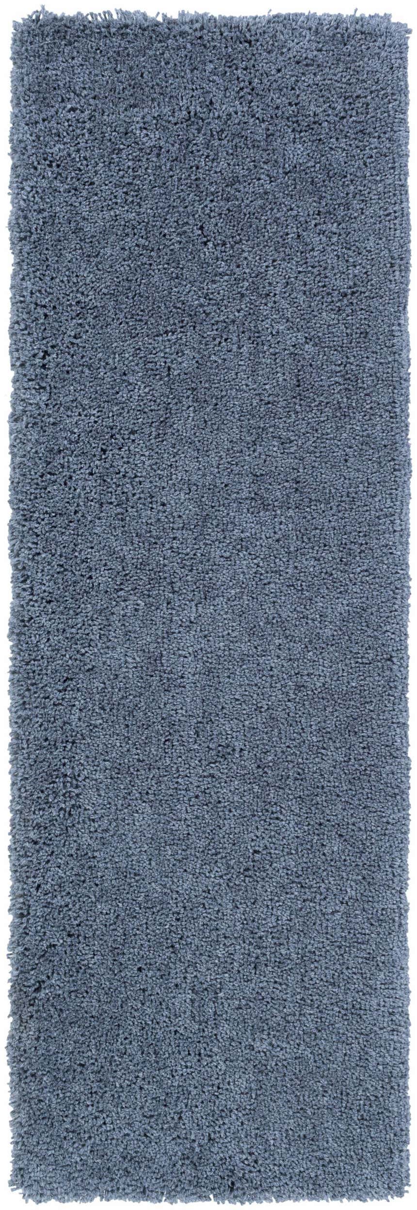 Close-up of the teal Rocklake Clearance Rug, a hand-woven polyester shag rug with a textured, contemporary design. Design-Runner-268