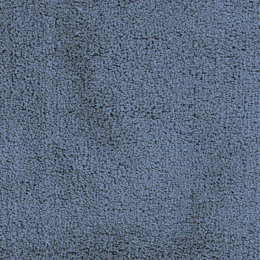 Close up of the teal Rocklake Clearance Rug showing its hand woven shag texture. Swatch