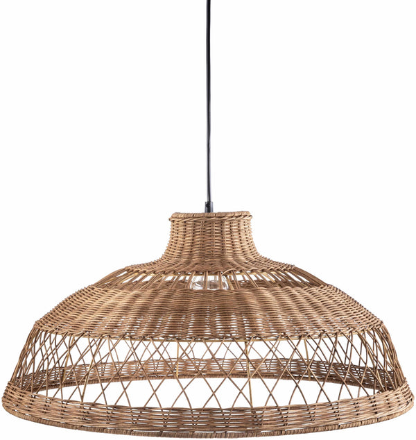 Bailleval Dark Brown Rattan Pendant