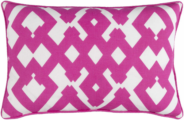 Redhead Magenta Geometric Pattern Throw Pillow - Clearance