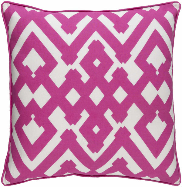 Redhead Magenta Geometric Pattern Throw Pillow - Clearance