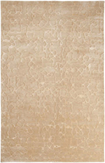 Close-up of the Renault Area Carpet in beige and mustard, featuring a subtle, contemporary pattern and hand-knotted texture. Design-Rectangle-58