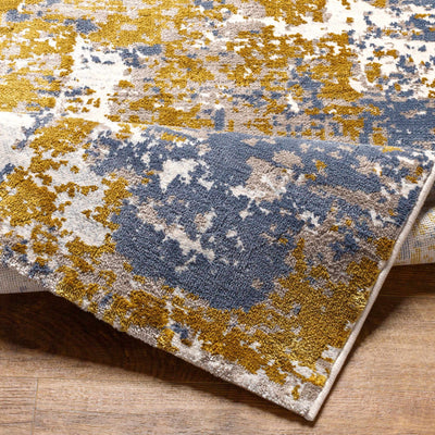 Maralal Mustard & Blue Area Rug - Clearance