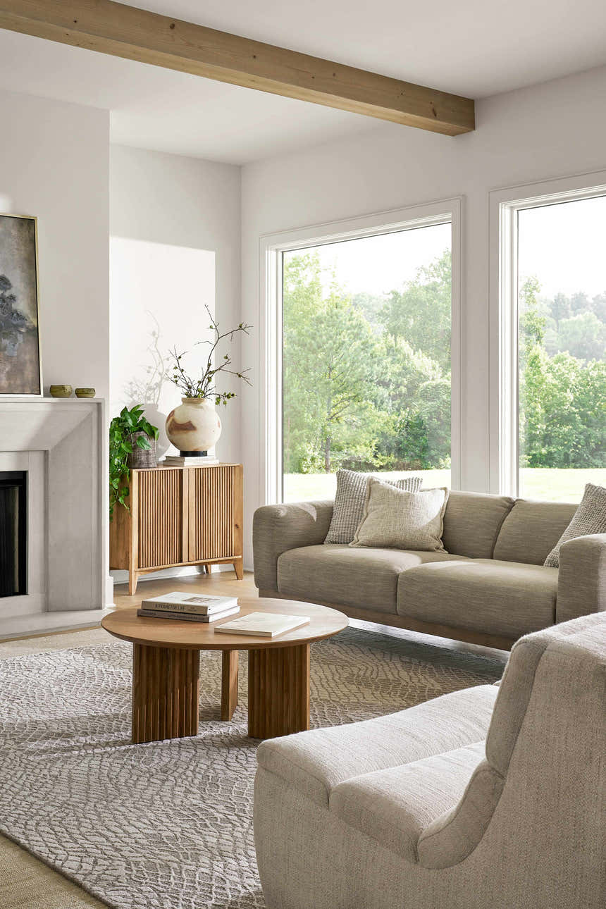 Jimbo Cream Throw Pillow