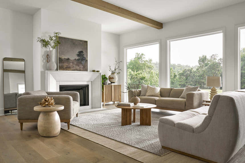 Jimbo Cream Throw Pillow