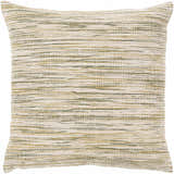Rhyl Neutral Striped Square Throw Pillow - Clearance