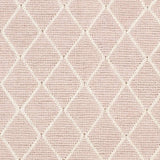 Riceville Pink Trellis Wool&Viscose Rug - Clearance