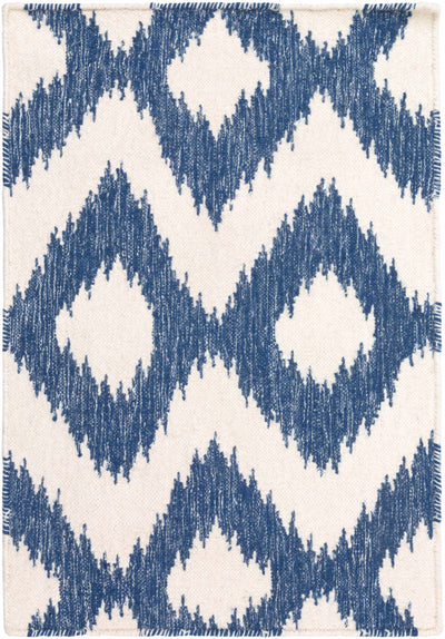 Oradell Blue Ikat Wool Rug - Clearance