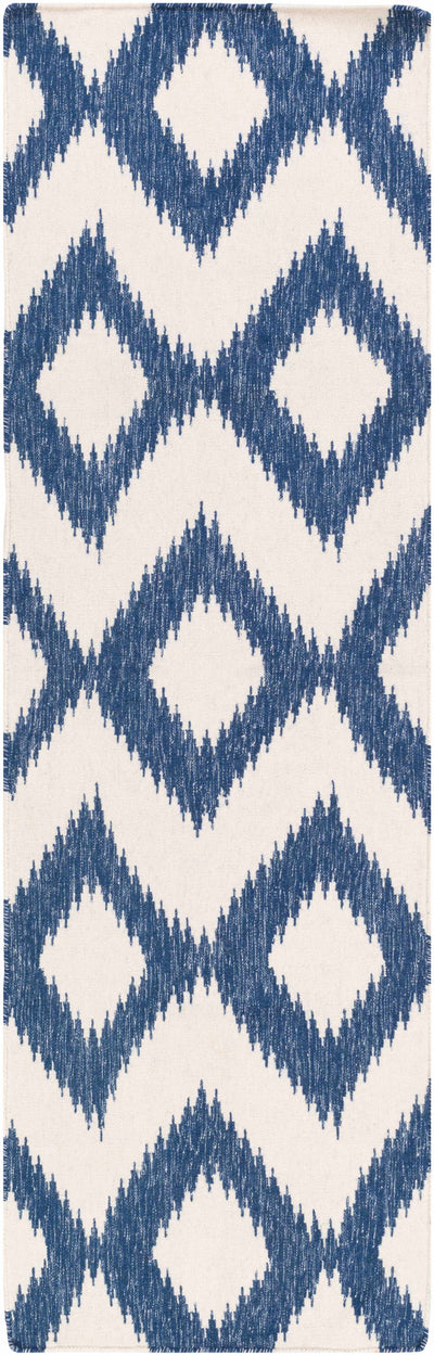 Oradell Blue Ikat Wool Rug - Clearance